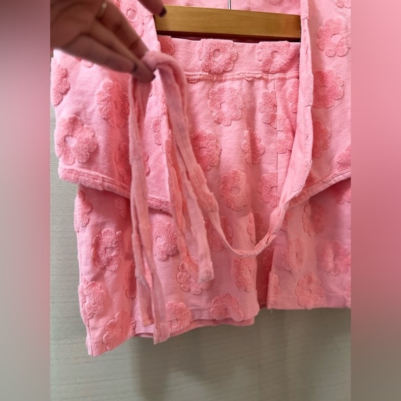 ⚫️ BOGO Pink Floral Women's two piece loungewear sleepwear size xs - Picture 3 of 7